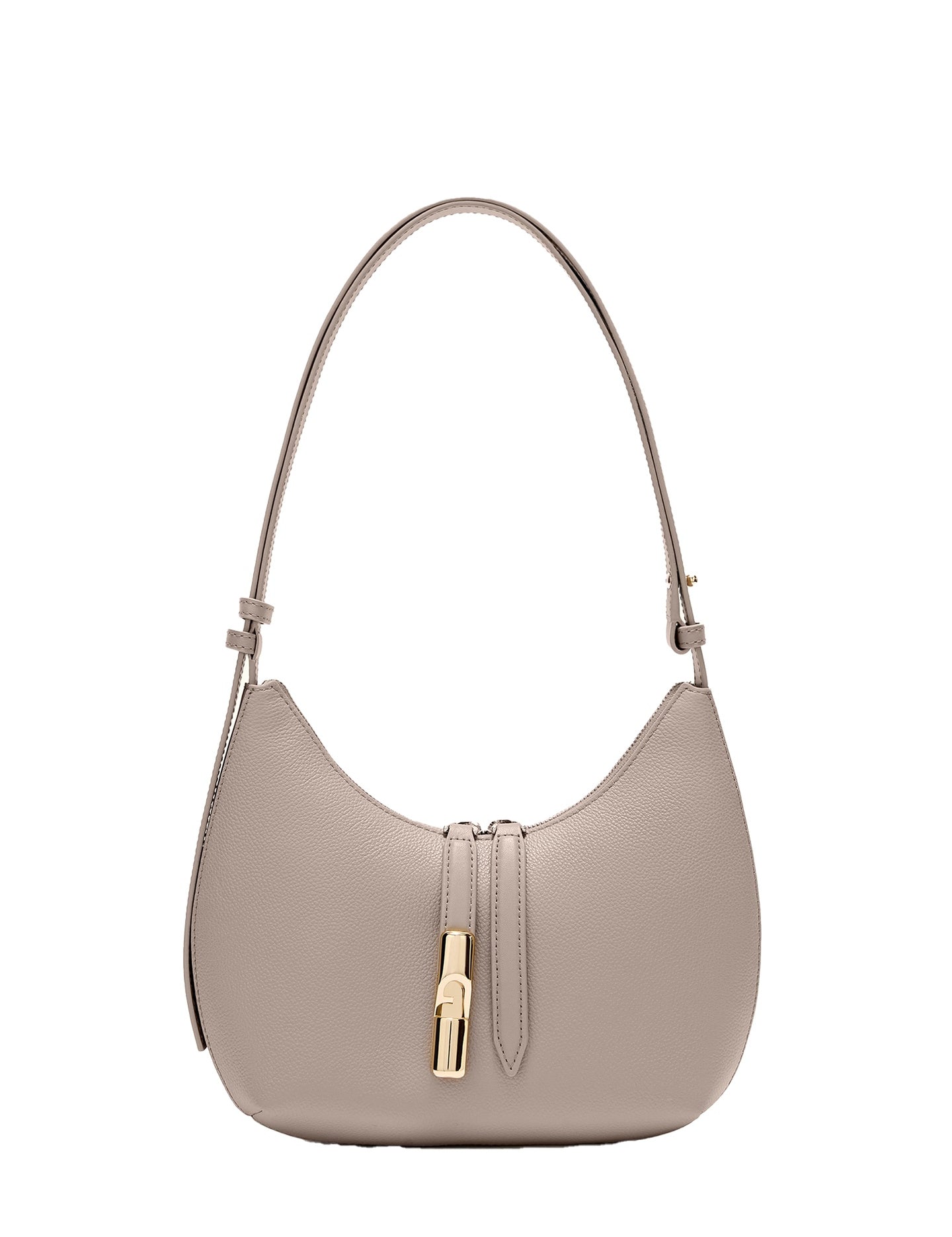 Borsa a Spalla in Pelle Taupe Furla