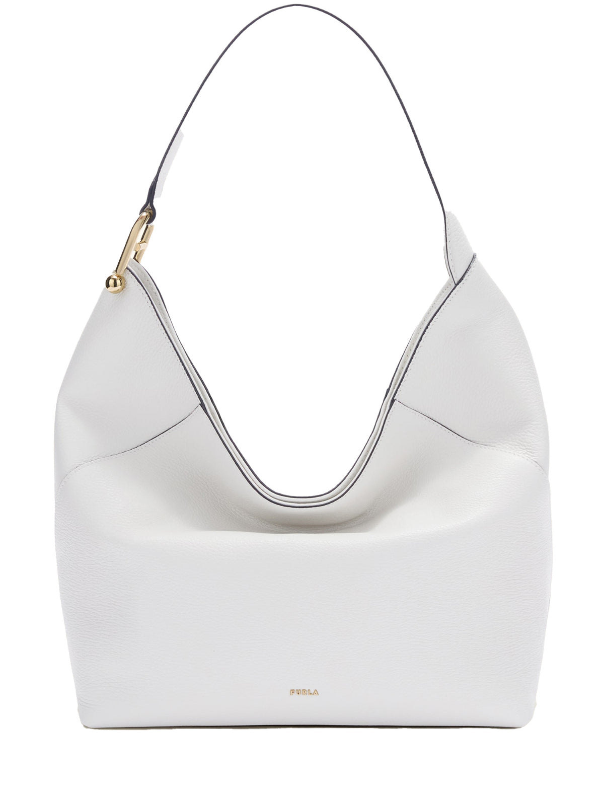 Borsa a Spalla in Pelle Bianco Furla