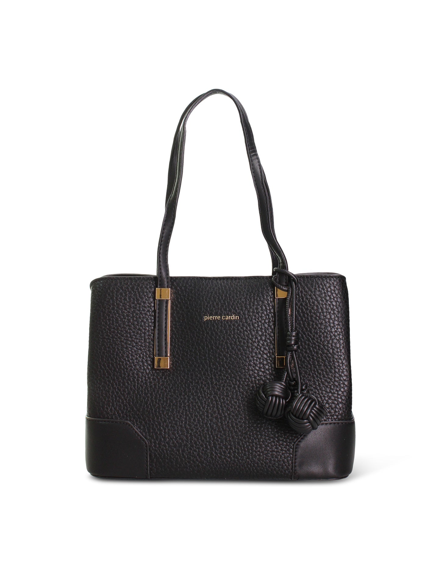 Borsa a Spalla in Pelle Vegana Nero Pierre Cardin