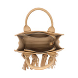Borsa a Mano in Polyurethane Cammello