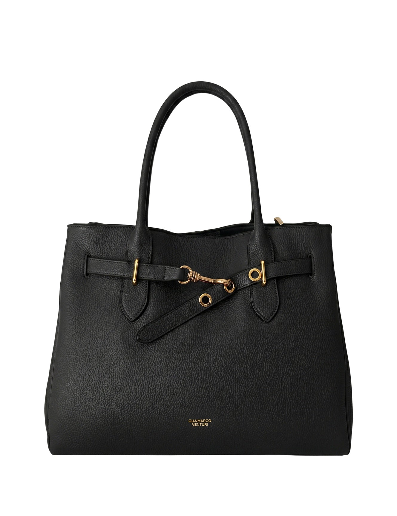 Borsa a mano in Pelle Vegana Nero GianMarco Venturi