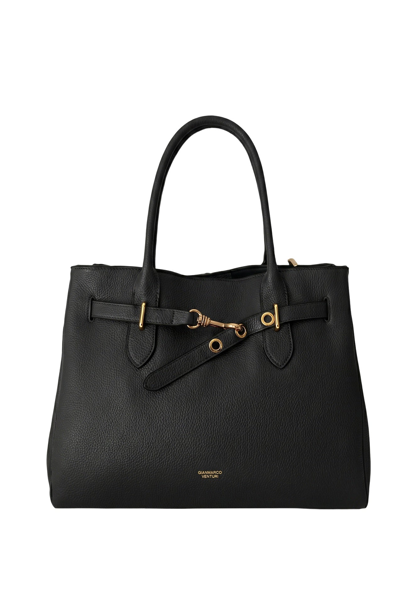 Borsa a mano in Pelle Vegana Nero GianMarco Venturi