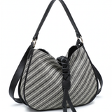 Borsa a Tracolla in Poliestere Nero
