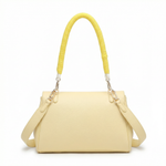 Borsa a Mano in Polyurethane Giallo
