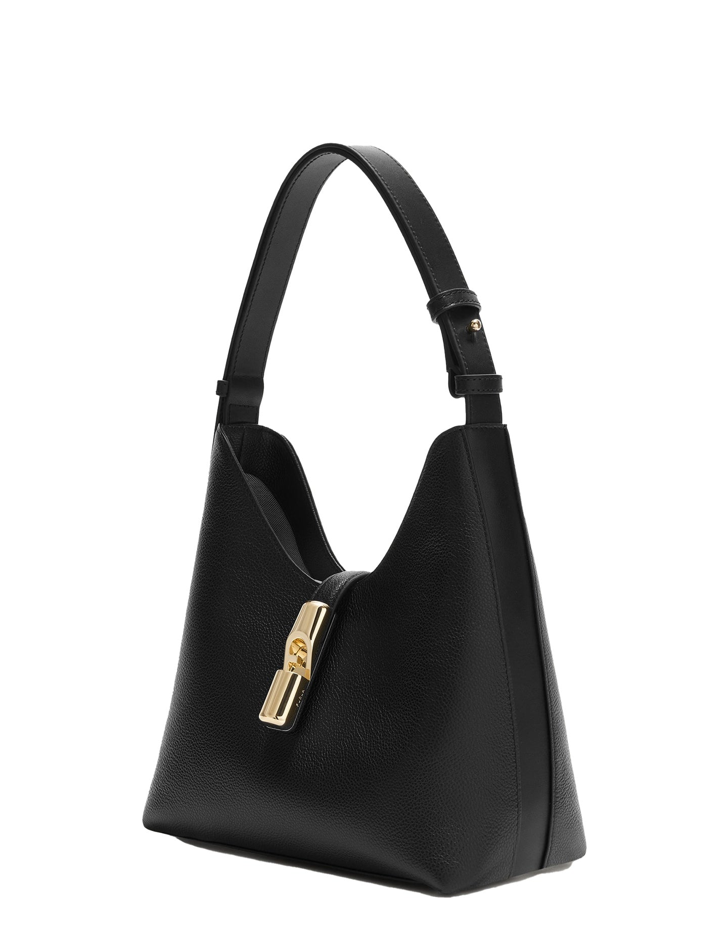 Black Genuine Leather Shoulder Bag