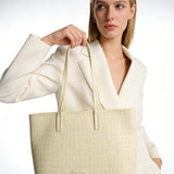 Borsa a Spalla in Pelle Vegana Giallo