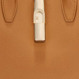Tobacco Palmellato Leather Handbag