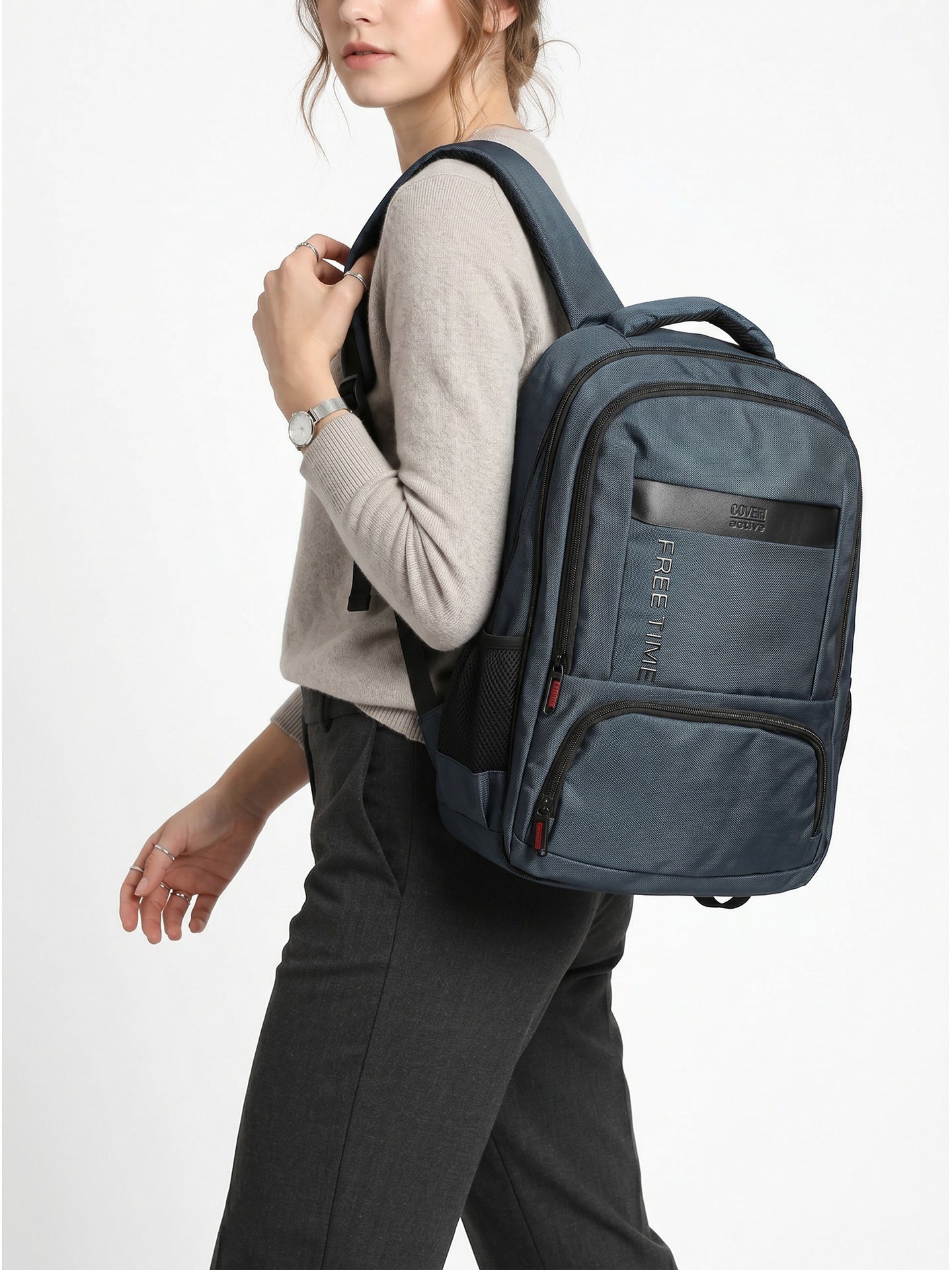Zaino in Poliestere 100% Blu