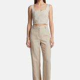 Vestito in Cotone Taupe