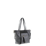 Borsa a Mano in Vera Pelle Grigio