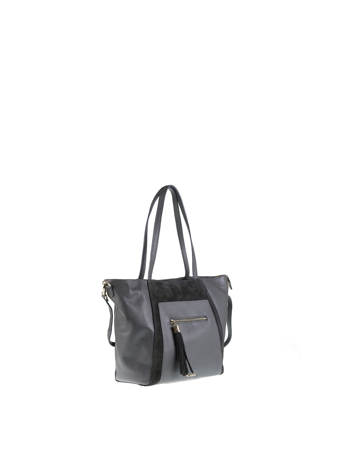 Borsa a Mano in Vera Pelle Grigio