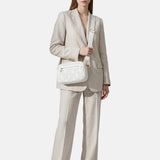 Borsa a tracolla in Pelle Vegana White