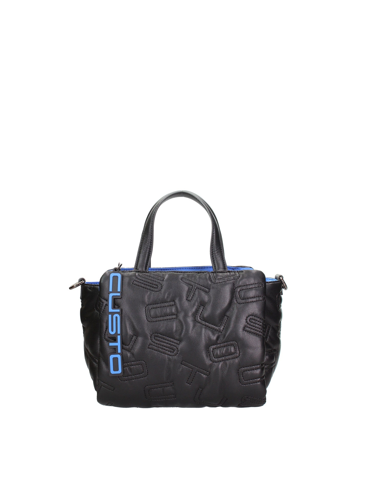 Borsa a mano CUSTO - Nero e Blu