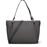 Borsa a Mano in Pelle Vegana Nero