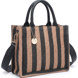 Borsa a Tracolla in Poliestere Marrone