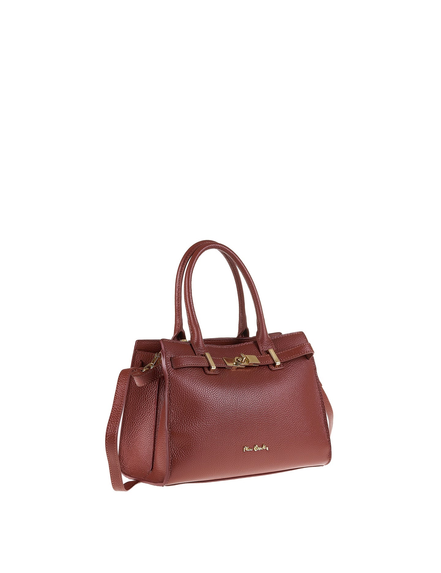 Borsa a Mano in Vera Pelle Marrone