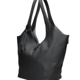 Borsa a Mano in Vera Pelle Nero
