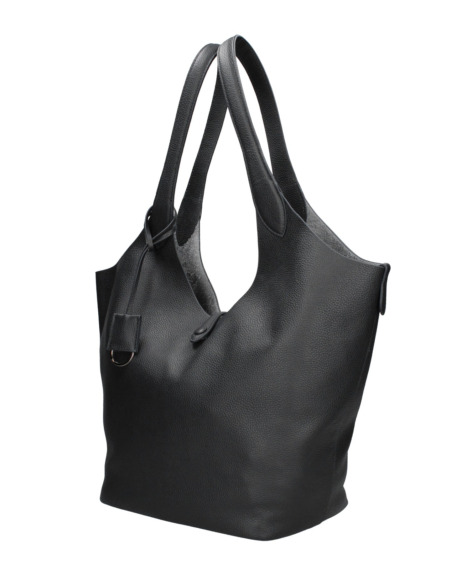 Borsa a Mano in Vera Pelle Nero