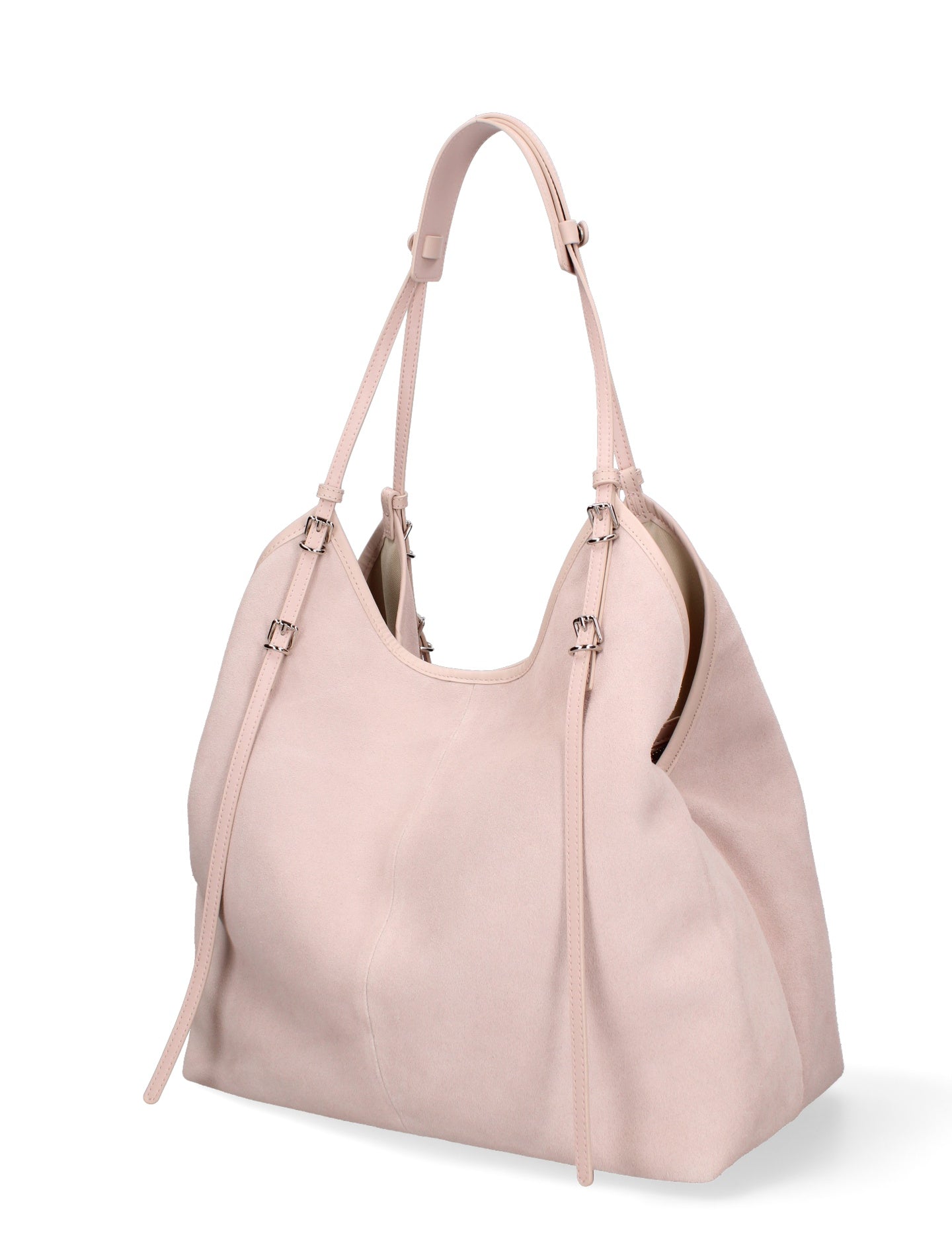 Borsa a Spalla in Vera Pelle Cipria