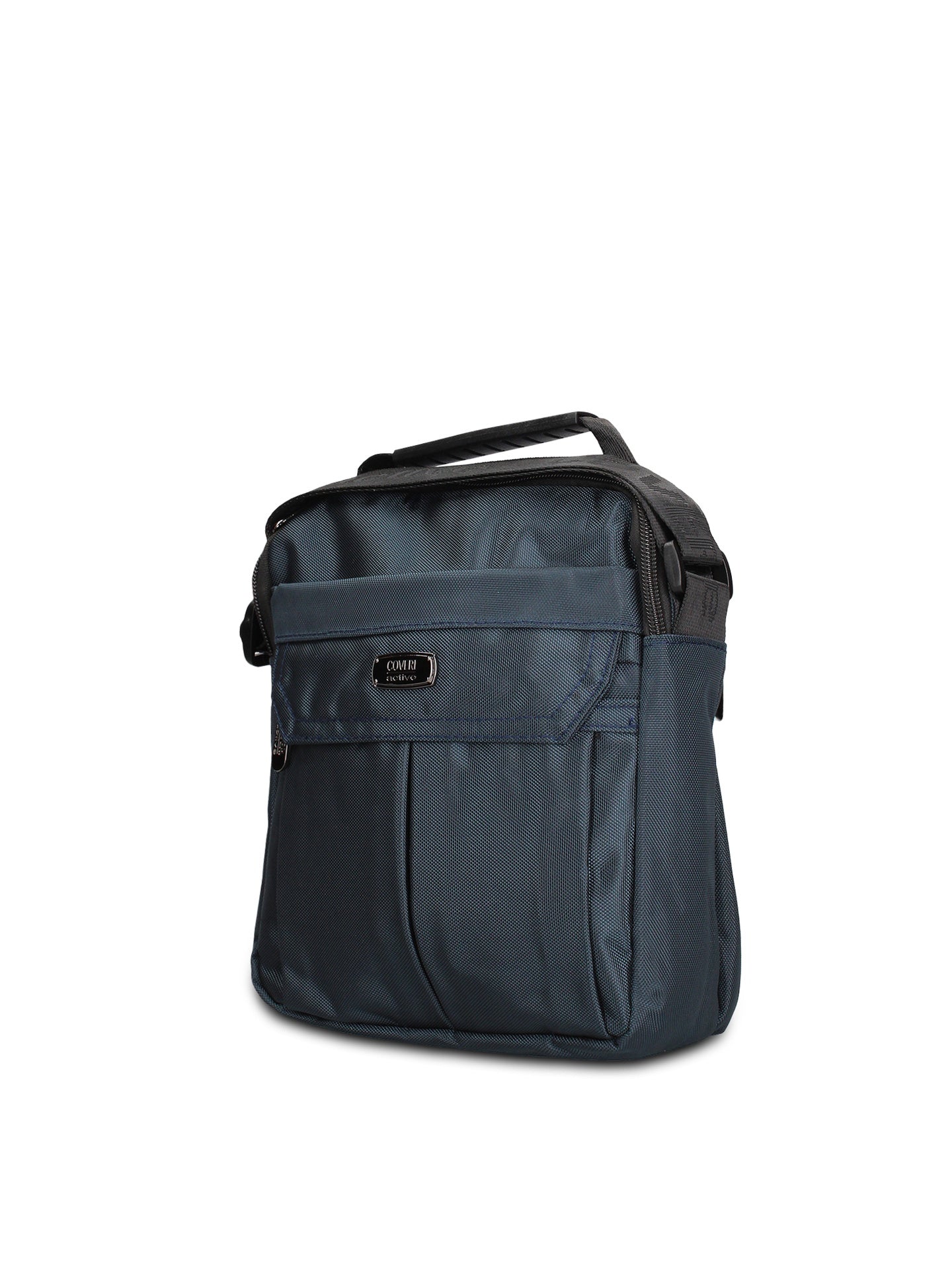 Borsa a Tracolla in 100% Pu Vegan Leather Blu