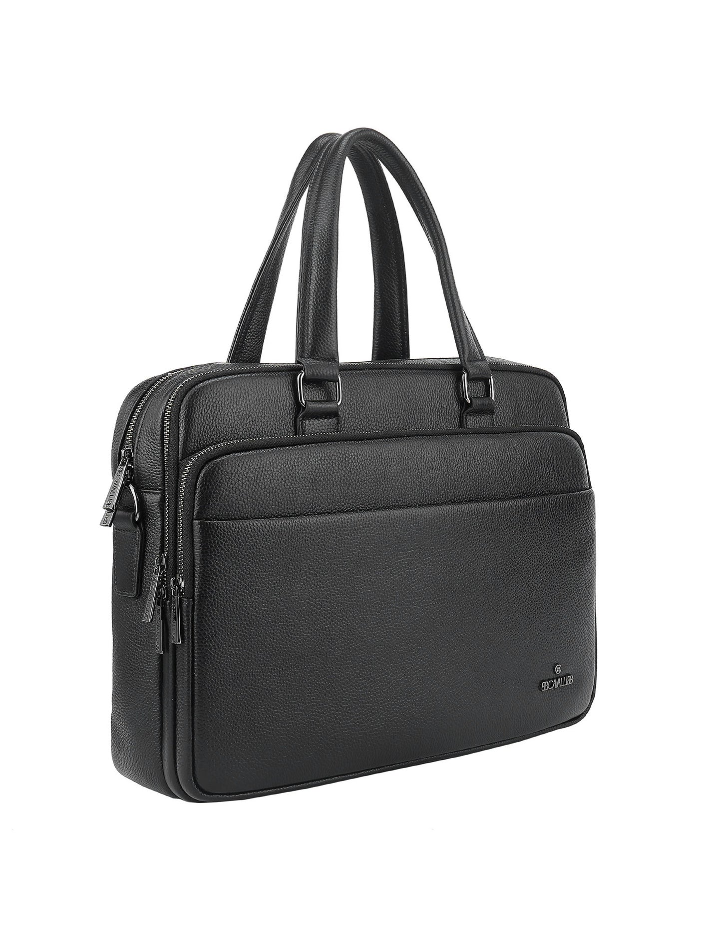 Borsa a Mano in Vera Pelle Nero