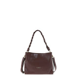 Borsa a Spalla in Vera Pelle Cioccolato Pierre Cardin