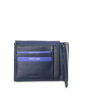 Portafoglio in Vera Pelle Blu