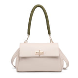 Borsa a Mano in Polyurethane Beige