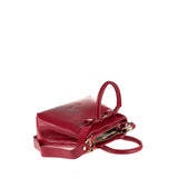 Borsa a Mano in Vera Pelle Rubino