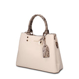 Borsa a Mano in Pelle Vegana Beige Pierre Cardin