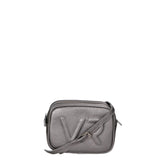 Borsa a Tracolla in Genuine Printed Suede Leather Grigio