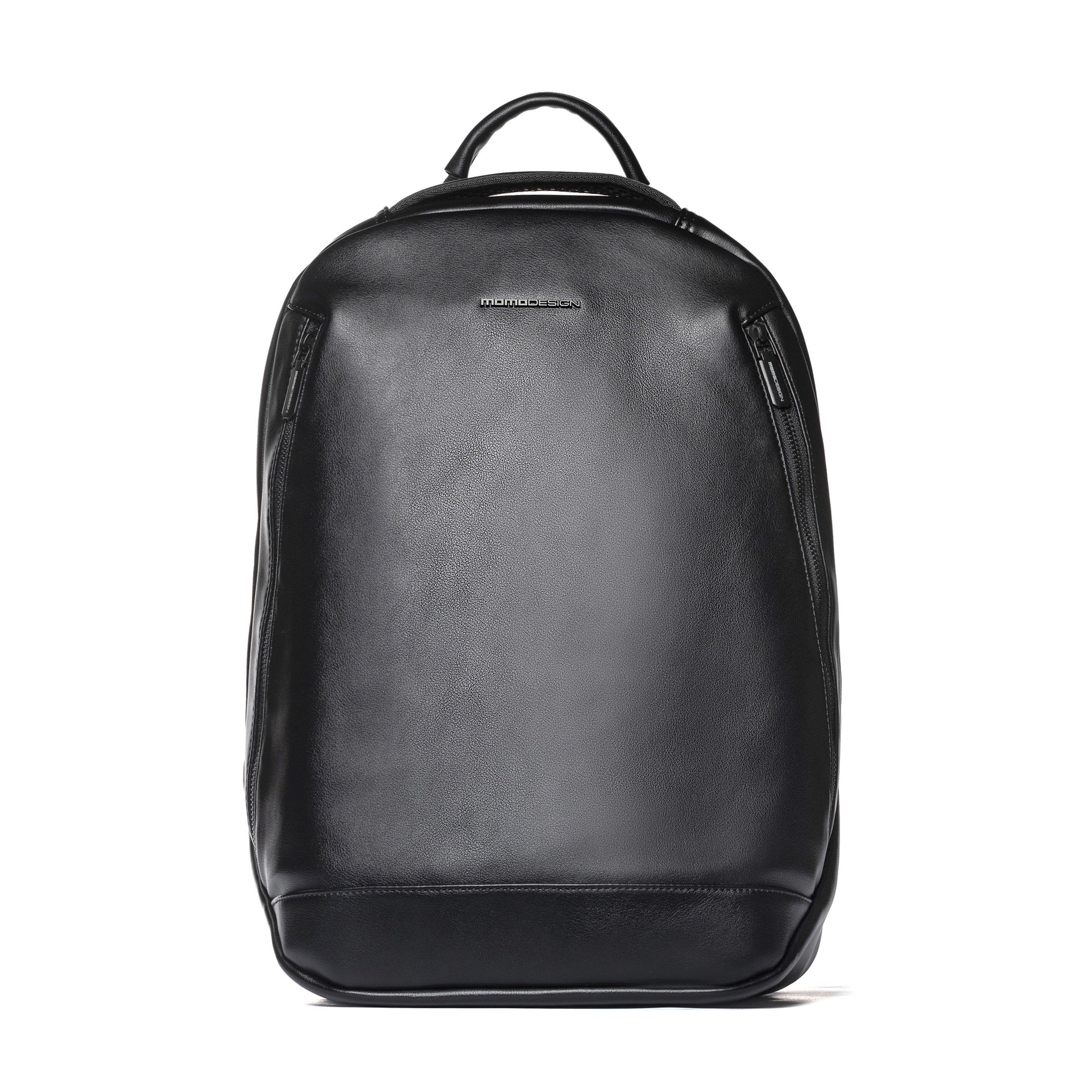 Zaino Uomo Casual Polyurethane in Pelle Vegana Black Momo Design