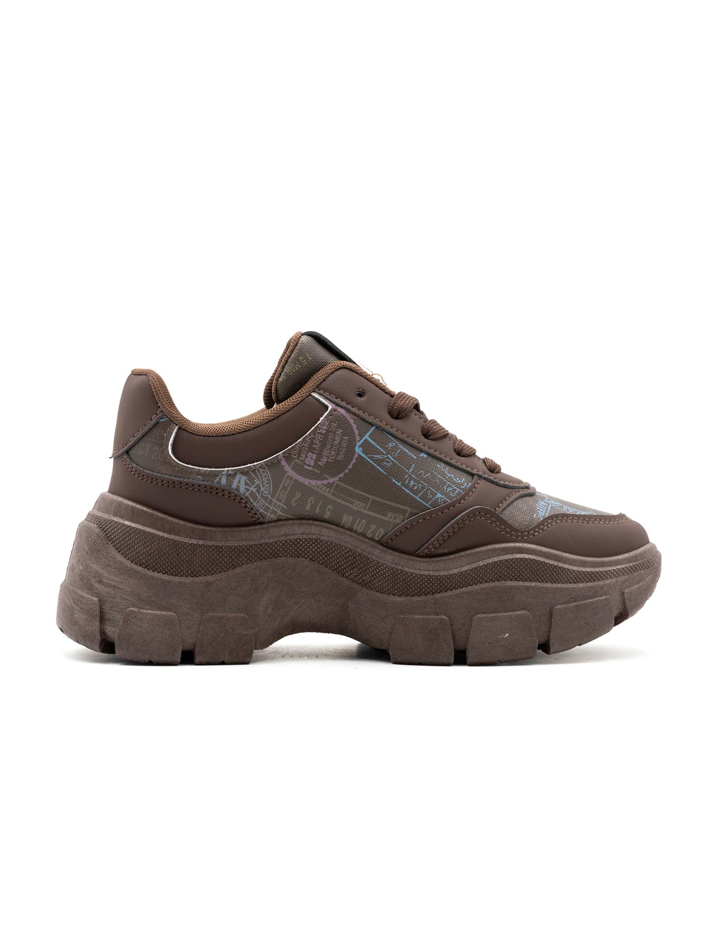 Sneakers in Poliestere Marrone