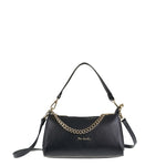 Borsa a Spalla in Vera Pelle Nero Pierre Cardin
