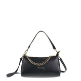 Borsa a Spalla in Vera Pelle Nero Pierre Cardin