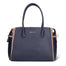 Borsa a Mano in Pelle Vegana Blu e Taupe Pierre Cardin