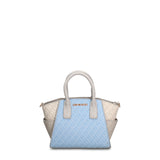 Borsa a Mano in Pelle Vegana Blu Pierre Cardin