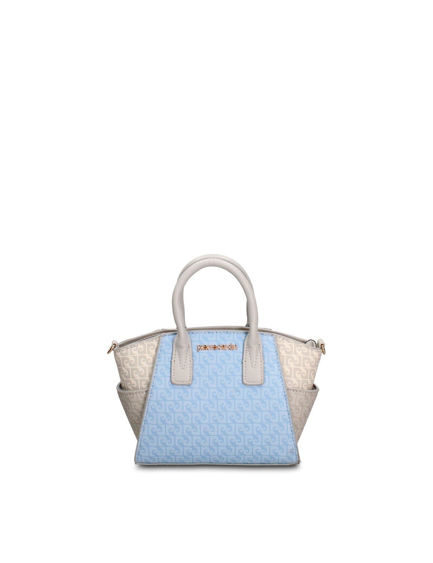 Borsa a Mano in Pelle Vegana Blu Pierre Cardin