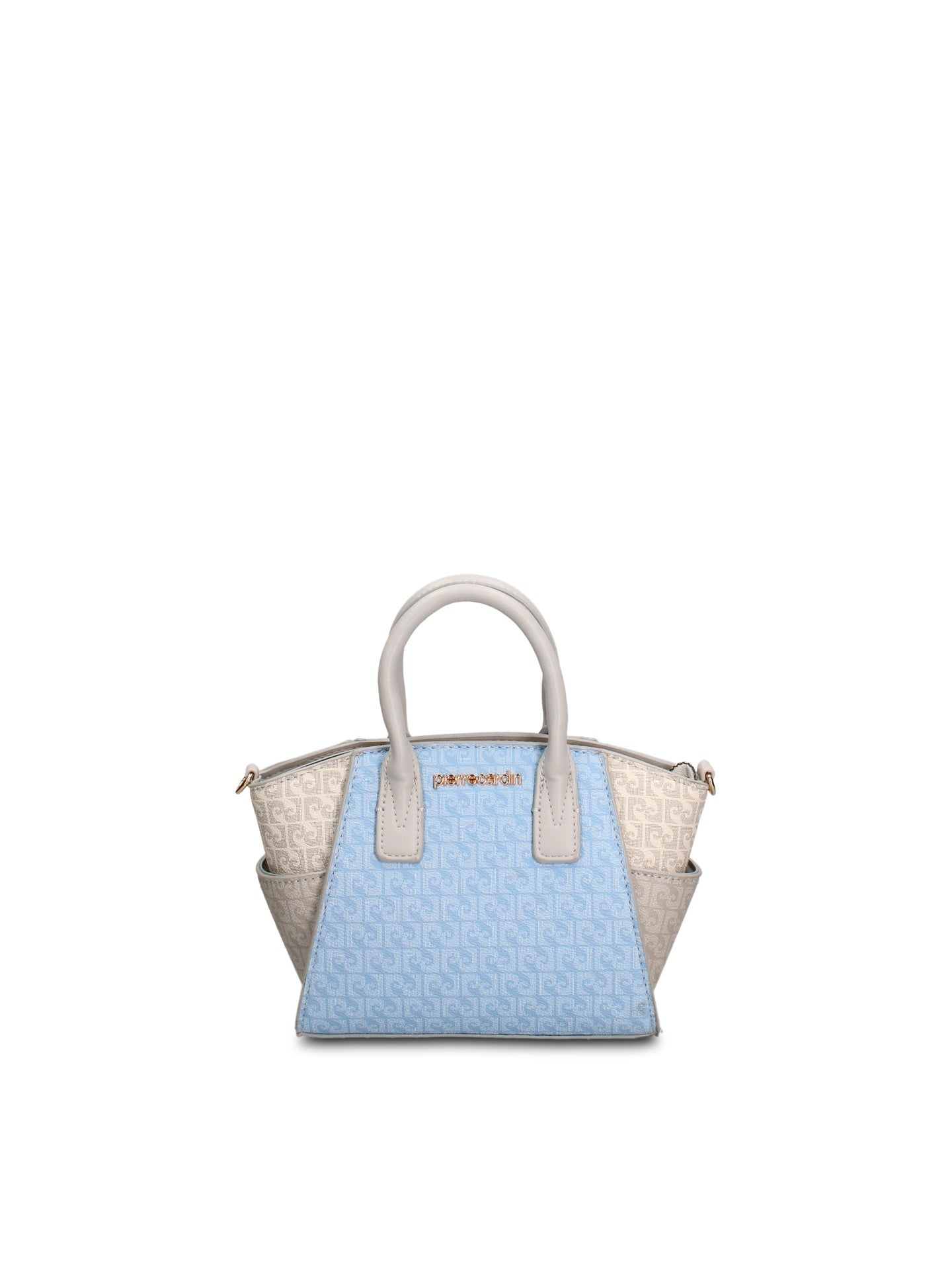 Borsa a Mano in Pelle Vegana Blu Pierre Cardin