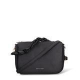 Borsa a Spalla in Pelle Vegana Nero
