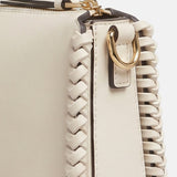 Borsa a tracolla in Pelle Vegana Off-White