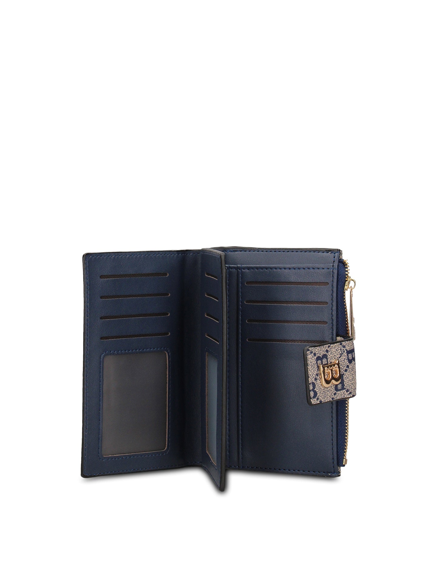 Portafoglio in Pelle Vegana Blu