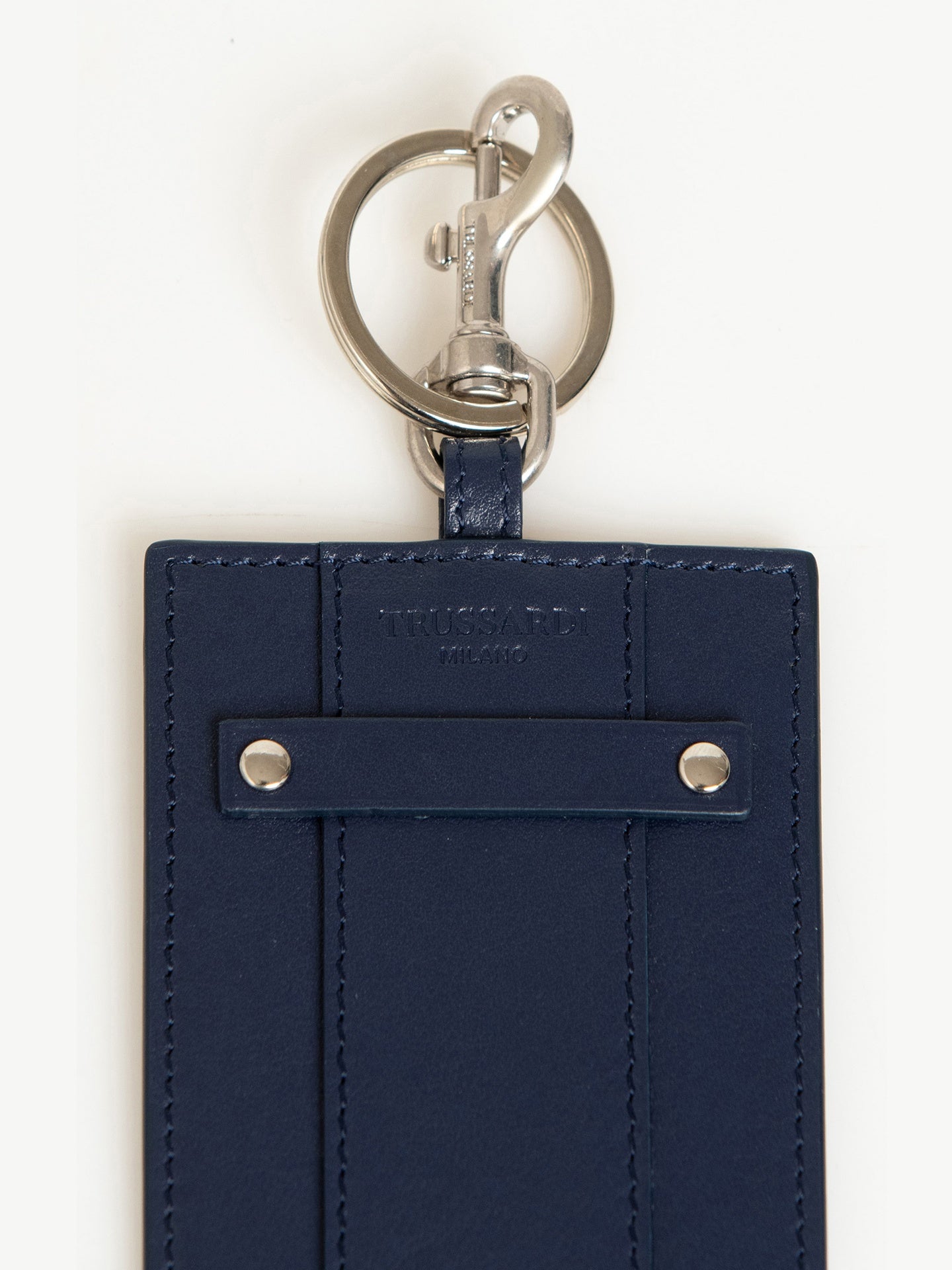 Portachiavi in Pelle Vegana Blu