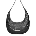 Borsa a spalla CUSTO - Nero