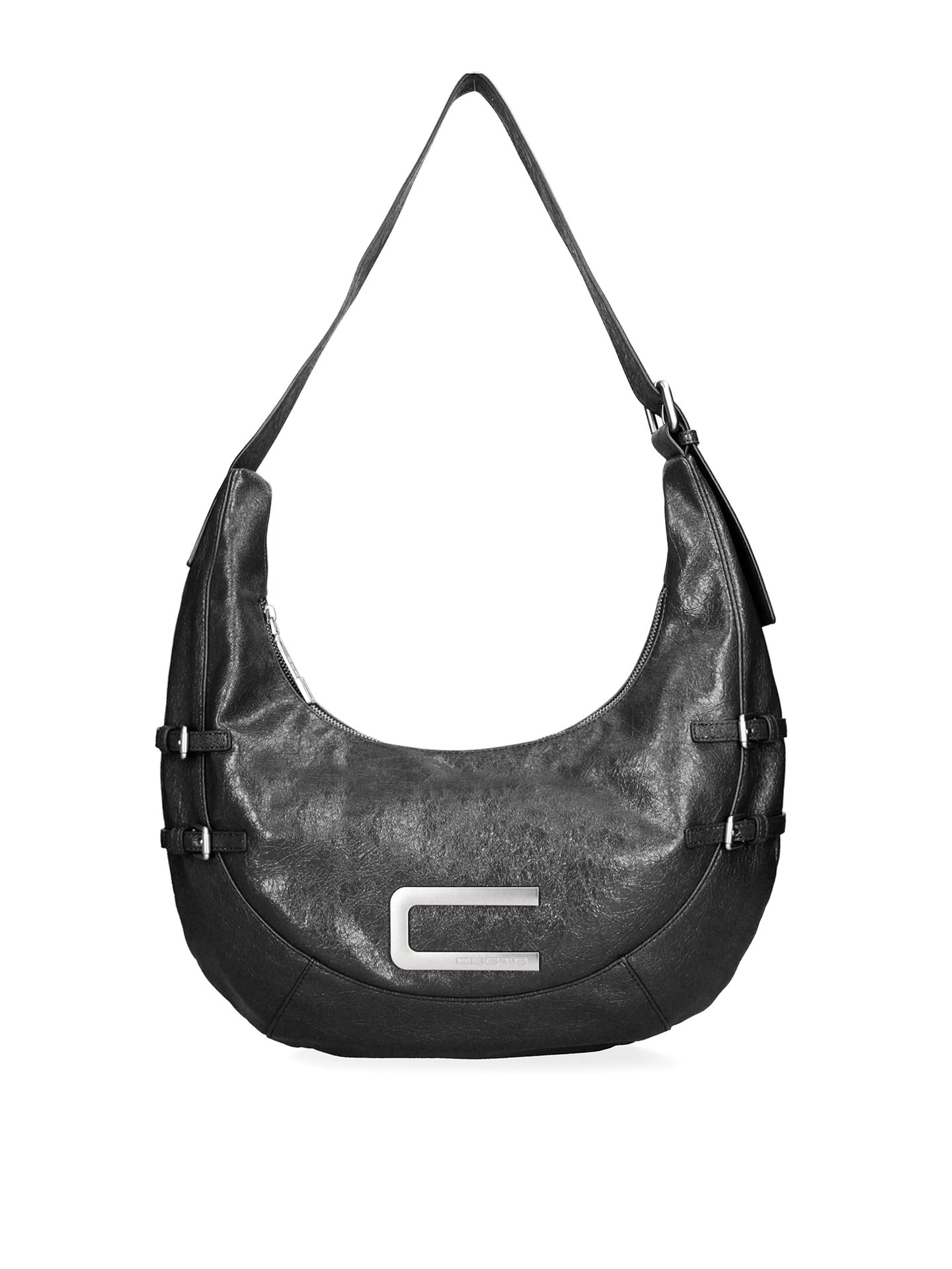 Borsa a spalla CUSTO - Nero