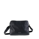 Borsa a Tracolla in Vera Pelle Nero Pierre Cardin