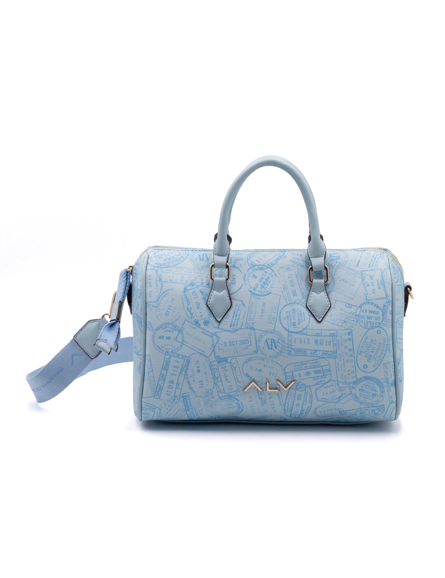 Borsa A Bauletto da donna ALV - Blu Chiaro