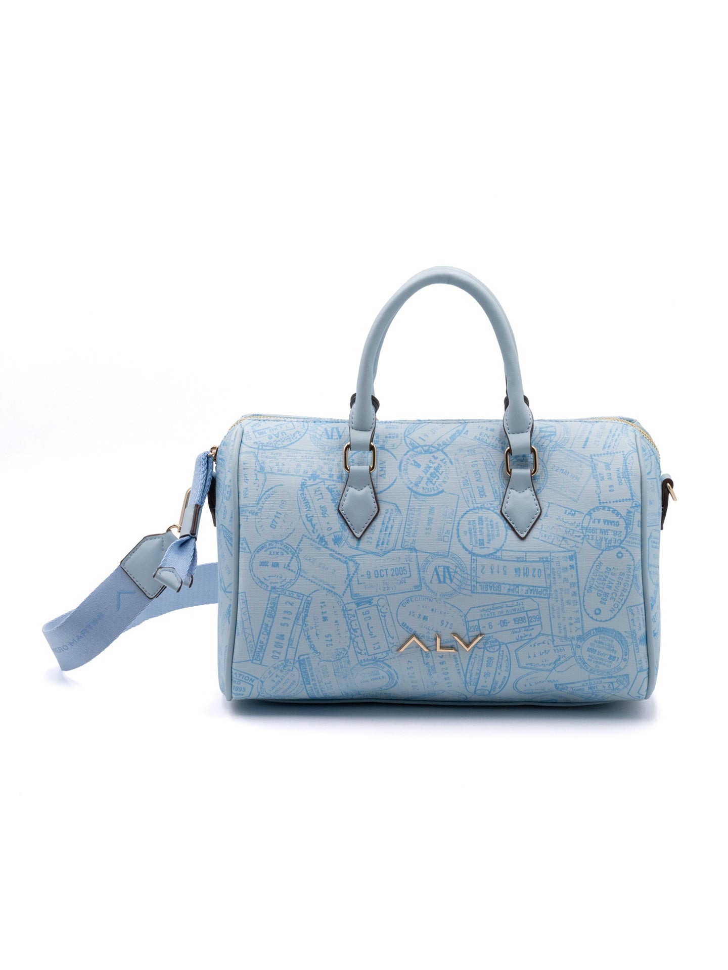 Borsa A Bauletto da donna ALV - Blu Chiaro