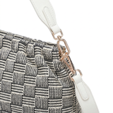 Bolso de hombro de poliéster negro