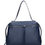 Borsa a Mano in Vera Pelle Blu Jeans Chiara Ferretti